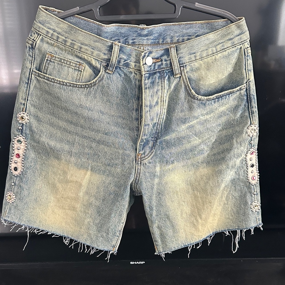 MNML Light Blue Denim with Tan Patch
